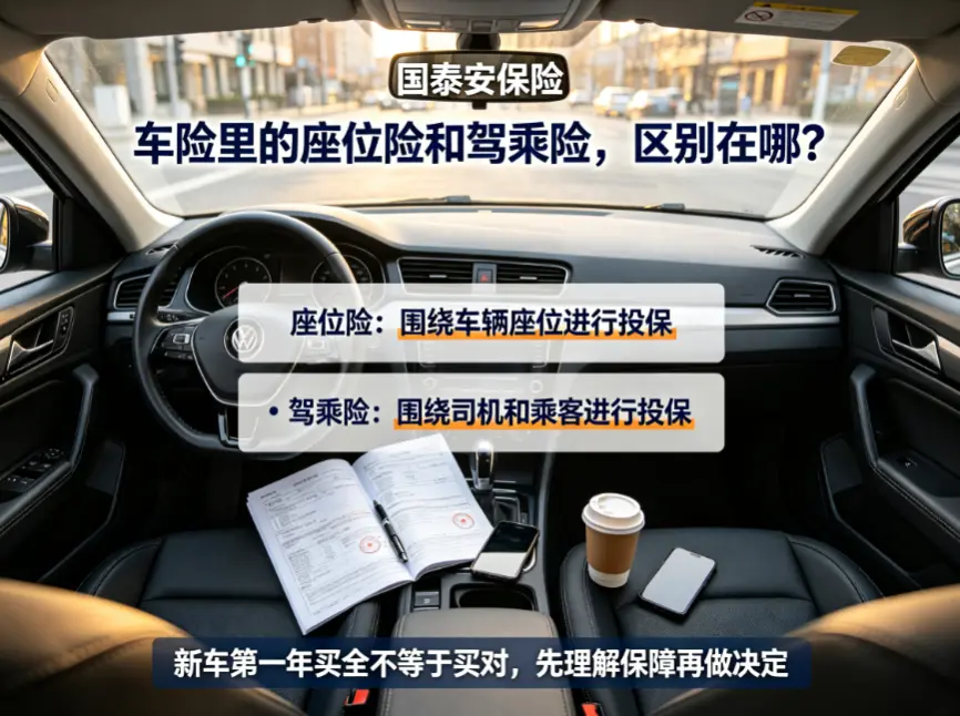 车险里的座位险和驾乘险，区别到底在哪？(图1)